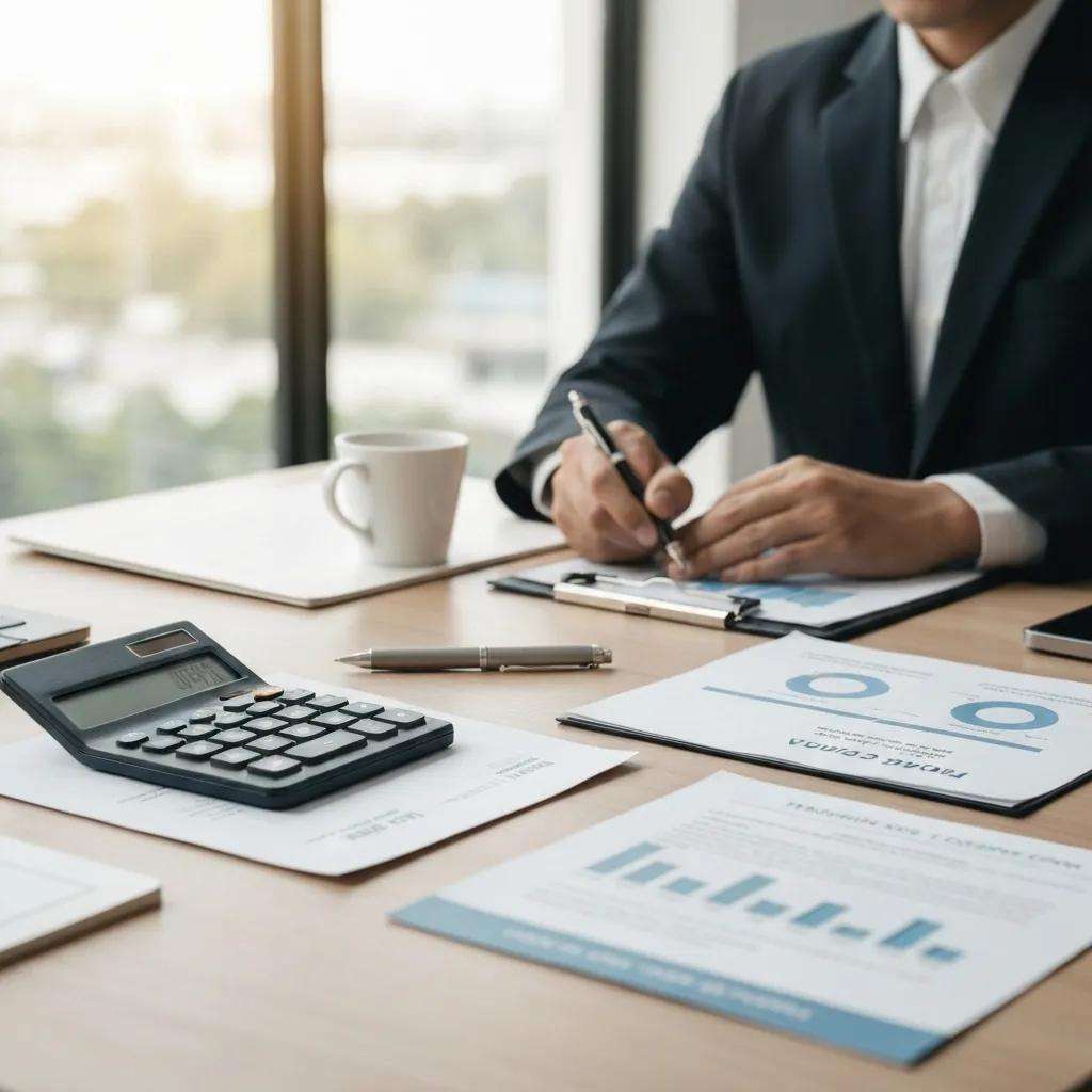Visual representation of ISO 9001 certification cost components including audit and consulting fees