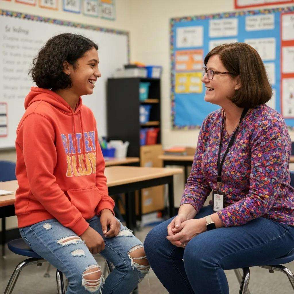 Teacher engaging with students in a classroom, highlighting the benefits of ISO 21001 for quality education