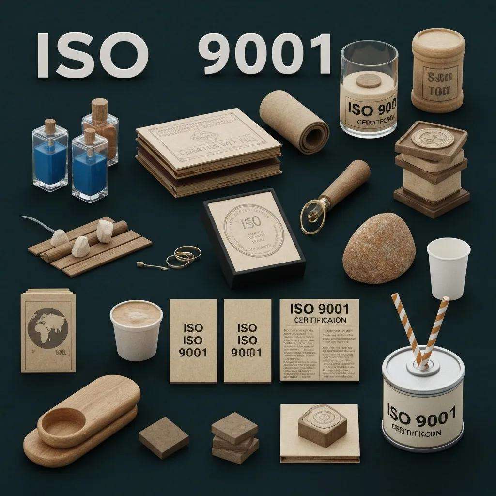 Business consultant explaining ISO 9001 certification costs to a small business owner