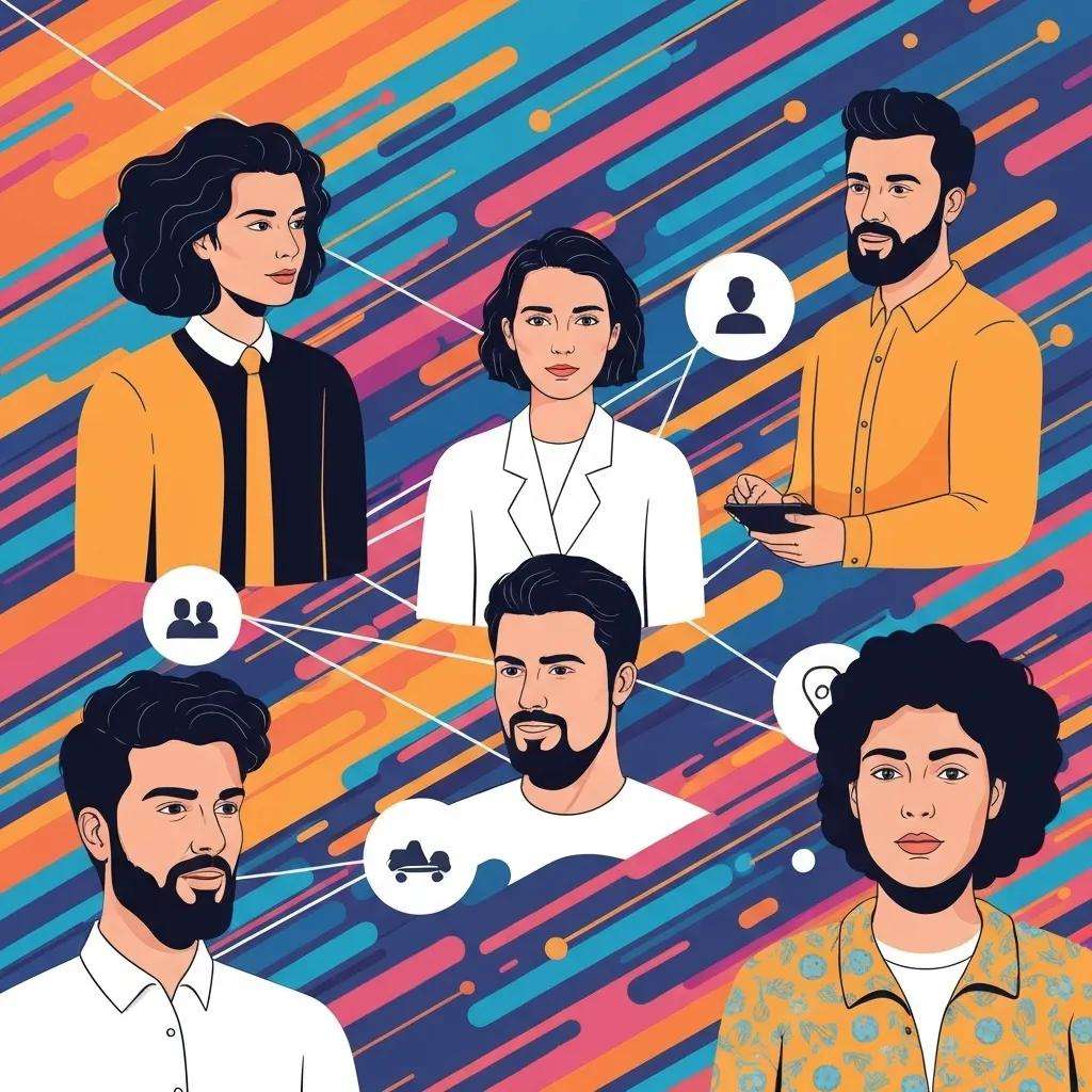 Visual representation of the five core principles of ISO 9001 quality management systems