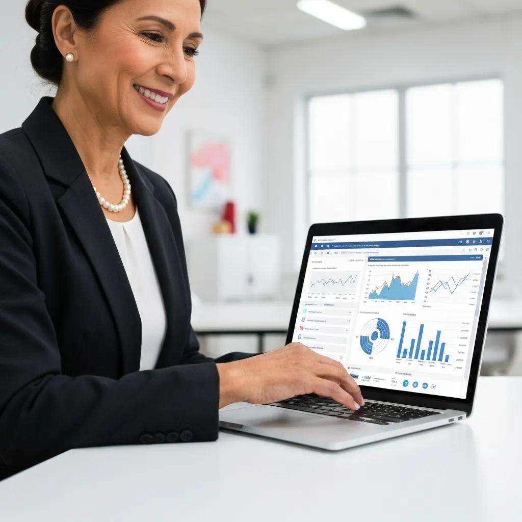 Person using digital QMS software for audit efficiency
