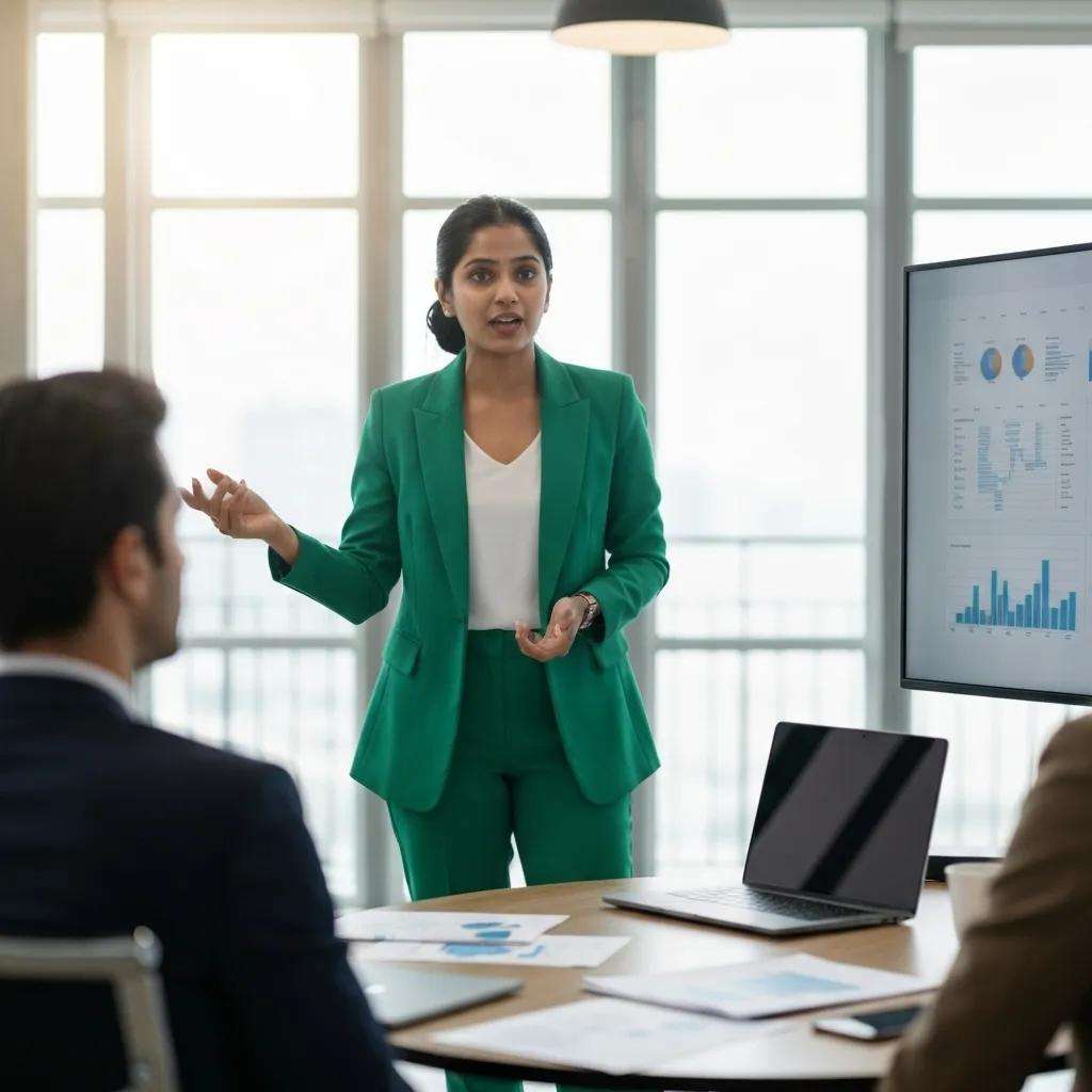 Team discussing ISO 9001 certification in a modern office